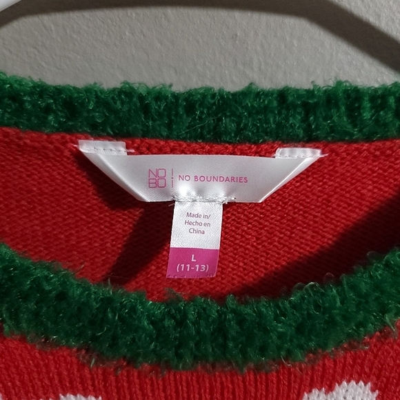 No Boundaries EUC "Santa Paws" Sequin Ugly Christmas Sweater - WOMEN'S MEDIUM - Picture 4 of 7